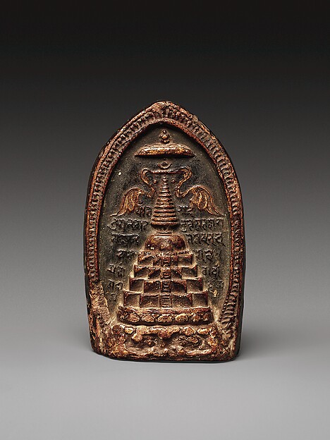Votive Plaque (Tsa Tsa) Depicting a Stupa by an unrecorded maker, The Metropolitan Museum of Art